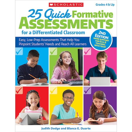 Scholastic Differentiated Classroom: 25 Quick Formative Assessments Book 9781338135169